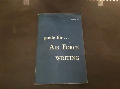 vintage guide  air force writing af manual     picclick