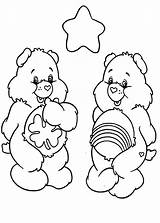 Coloring Care Bears Rainbow Watching sketch template