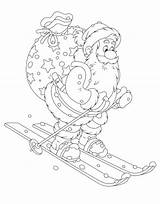 Santa Frosty Clause sketch template