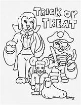 Trick Treat Coloring Pages Kids Adron Mr Printable Sheets Library Popular sketch template