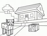 Coloring Minecraft Pages Printable Library Clipart sketch template