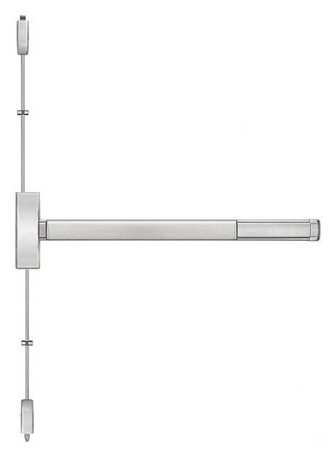 precision exit device series  satin stainless steel surface vertical rod gr