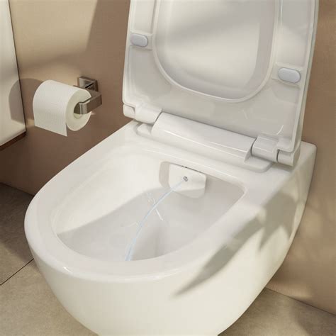 vitra aquacare sento rimless wall hung bidet toilet  wall mounted manual stop valve