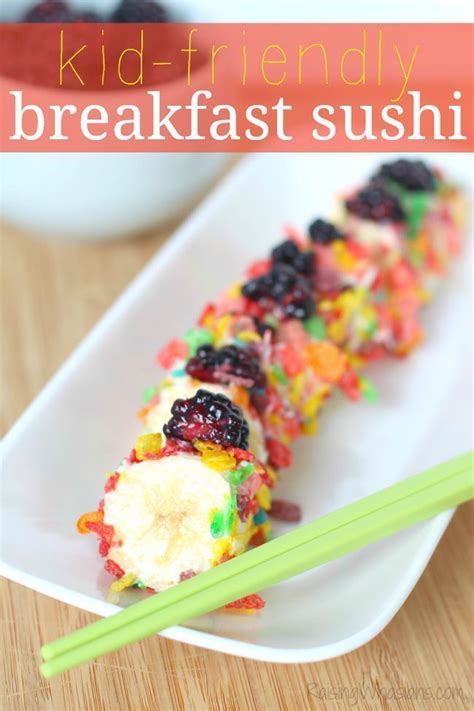 kids breakfast sushi recipe easy fun breakfast idea  kids