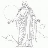Coloring Jesus Light Lds Popular sketch template