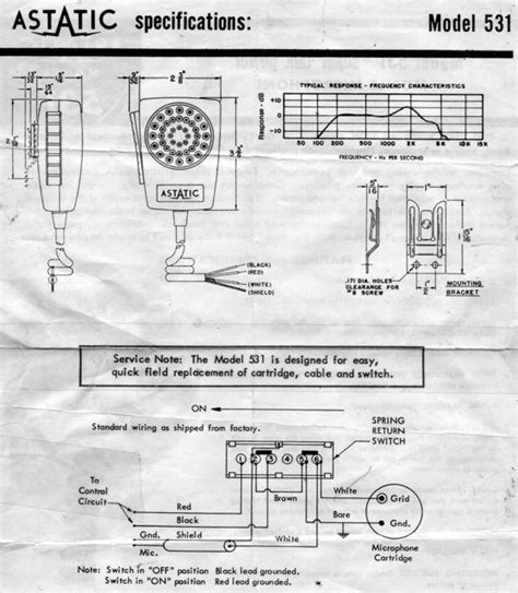 diagram  astatic cb microphone wiring