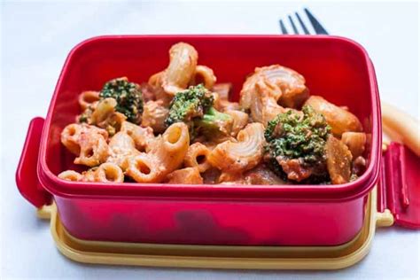 vegetable pasta  tomato basil sauce kids lunch box recipes  archanas kitchen