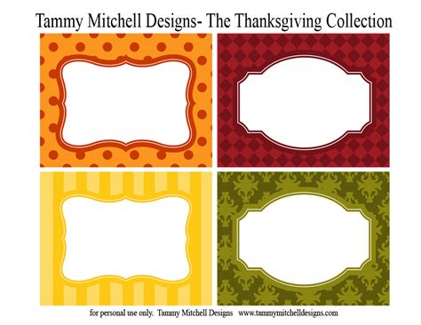 printable party collections  thanksgiving collection tammy