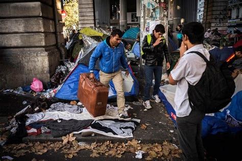 paris is the new calais with scores of migrants arriving daily the