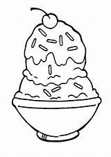Cream Ice Coloring Pages Sundae Sprinkles Bowl Template Color Printable Colouring Sheets Kids Choco Covered Print Bulkcolor Mickey Mouse Getdrawings sketch template