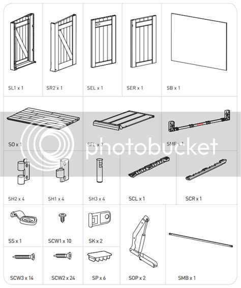 Keter Spare Replacement Parts For Store It Out Xl Storage Unit Spares