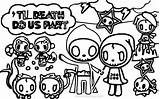 Tokidoki Coloring Pages Ciao Adios Skeletons Xcolorings 1200px 115k 751px Resolution Info Type  Size Jpeg sketch template