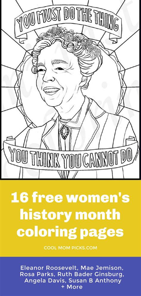 fabulous famous women coloring pages  kids womens history