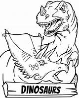 Rex Triceratops Coloring Pages Dinosaurs Dinosaur Print Topcoloringpages Printable sketch template
