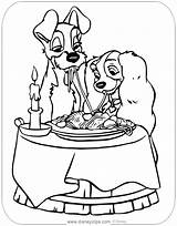 Tramp Disneyclips Clochard Colorier Coloriages Adultes Chiens sketch template