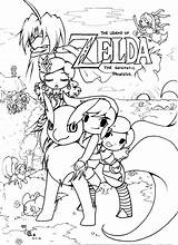 Coloring Zelda Pages Legend Link Library Clipart Comments Printable sketch template