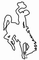 Wyoming Horse Bucking Cowboy Cowboys Silhouette Outline Tattoo Logo Steamboat Clipart Clip Template Stencil Bronco Coloring Wy Cliparts Pages Clipartbest sketch template