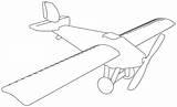 Plane Coloring Monoplane V1 Wecoloringpage sketch template
