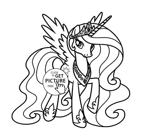 pony coloring pages princess celestia