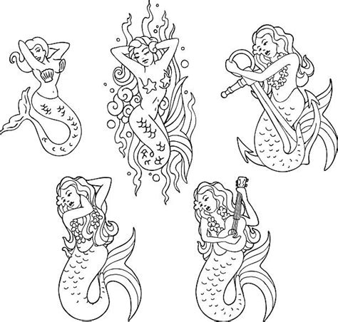 Mermaid Tattoos Illustrations Royalty Free Vector Graphics And Clip Art