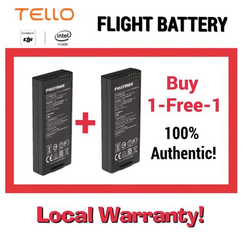 dji tello battery fast delivery original authentic local warranty shopee singapore