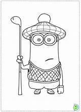 Coloring Despicable Dinokids Pages Print Printable Printables Colouring Minion Minions Golf Sheet Close Para Golfing Cute Cartoon sketch template