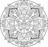Coloring Mandala Pages Book Creative Haven Mandalas Butterfly Mary Dover Doverpublications sketch template