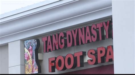 multiple agencies conducting raid  tang dynasty foot spa