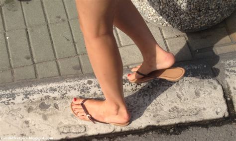candid feet love with woman