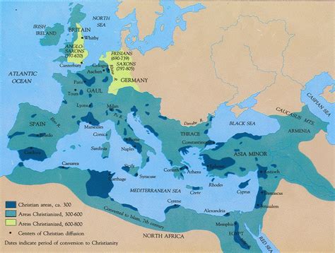 spread  christianity map  ad roman empire