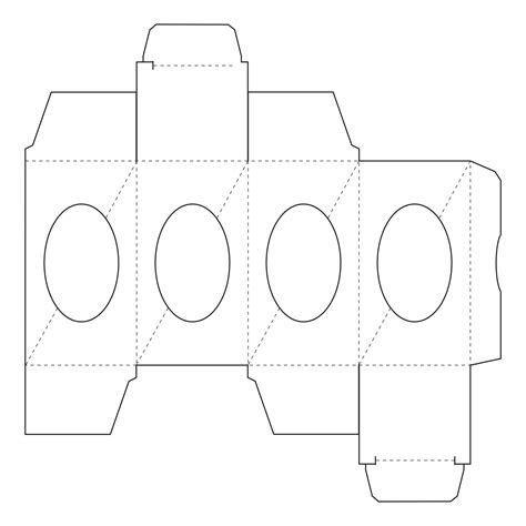 rectangular box template printable     printablee