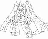 Zygarde Pokemon Coloring Pages Volcanion Coloriage Template Forme Parfaite sketch template