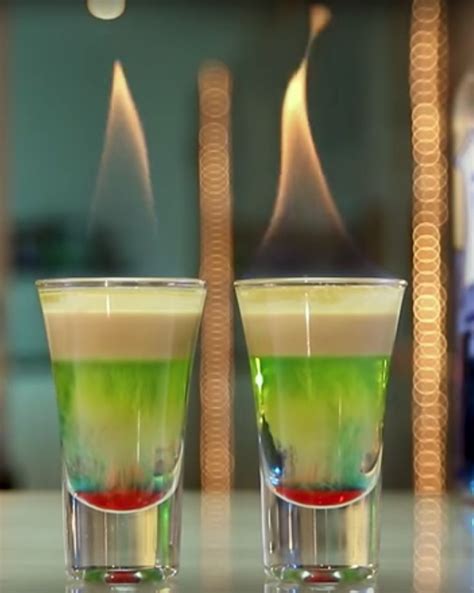 Blue Ghost Shot To Make This Wild Flaming Butterscotch Schnapps