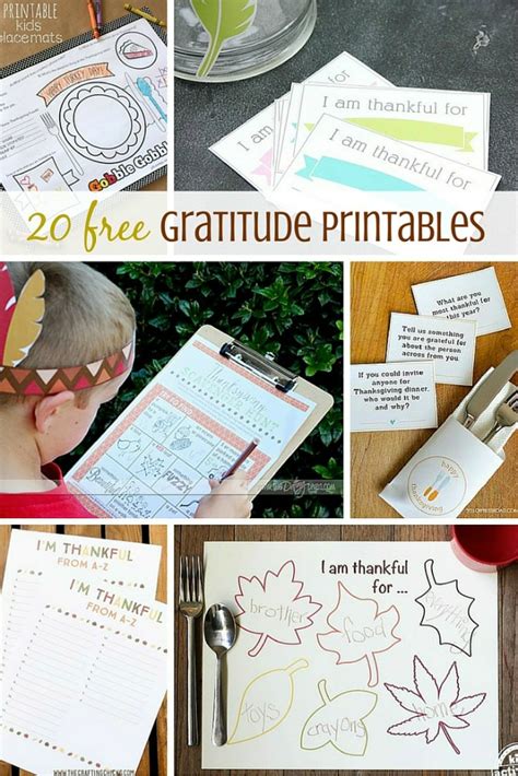 practical parenting ideas   gratitude printables