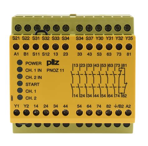 pilz pnoz  series dual channel safety switchinterlock safety relay  acdc