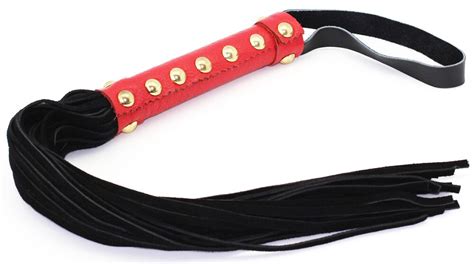 48cm suede leather sex flogger whip bondage spanking whip or couples