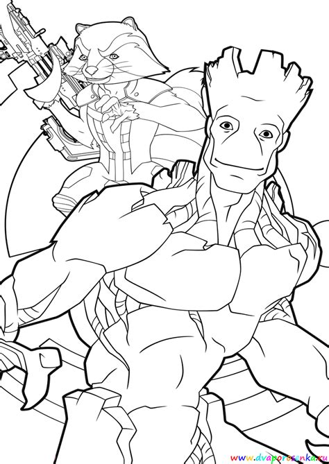 groot coloring pages  print  color