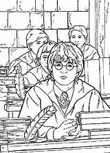 Potter Harry Coloring Secrets Chamber Pages Sheets Coloringpagesfun Ron Hermione sketch template