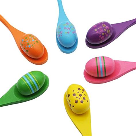 easter egg  spoon race game set  eyeballs  spoons  assorted