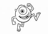 Mike Coloring Pages Wazowski Monsters Inc Sulley Getcolorings Colori Drawing Color Getdrawings Clipartmag Clipart sketch template
