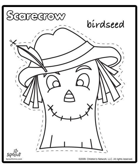 printable scarecrow patterns scarecrow template scarecrow