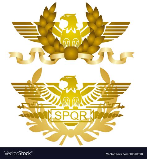 symbols of roman legions royalty free vector image