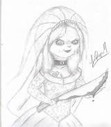 Chucky Bride Tiffany Coloring Pages Drawings Doll Draw Chuckys Sketch Seed Deviantart Drawing Killer Template Print Search Again Bar Case sketch template