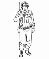 Soldado Guardia Dibujosa Cholo sketch template
