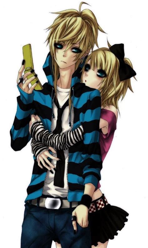 Emo Love Cute Emo Couples Scene Couples Manga Couples Len Y Rin