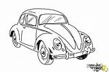 Beetle Vw Volkswagen Draw Drawing Bug Sketch Coloring Paintingvalley Drawingnow Step Sketches sketch template