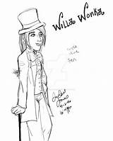Wonka Willy Wilder Gene Factory Chocolate Template sketch template