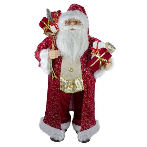 red  white santa claus christmas figurine  gifts walmart