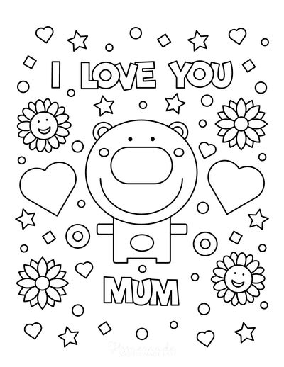 mothers day coloring page  printable pdfs coloring home
