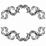 Baroque Clip Music Illustrations Scroll Vector Clipground sketch template